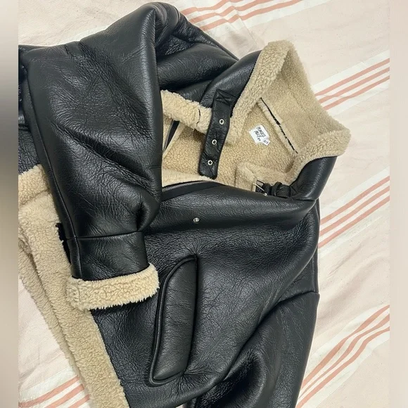 Woman’s Princess Polly Leather Jacket with Fur - Picture 2 of 5